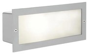 EGLO 88008 - Kültéri beépíthető lámpa ZIMBA 1xE27/60W ezüst/fehér IP44