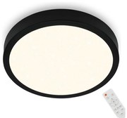 Briloner 3704-015- LED Dimmelhető mennyezeti lámpa RUNA LED/22W/230V fekete +  távirányító 3704-015