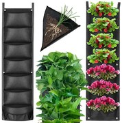 VERK Filc függőleges növénytartó - 7 zseb palánták számára