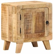 tömör nyers mangófa éjjeliszekrény 40x32x46 cm