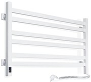 AVANGARD fürdőszobai létra törölközőszárító radiátor termosztáttal 316W/230V 50,6 cm IP44 fehér jobb oldali