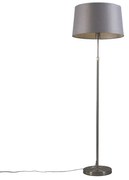 Acél állólámpa szürke árnyékolóval, 45 cm állítható - Parte