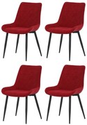 DCL-218 RED2 étkezőszék szett, 4 db