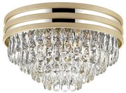 Zuma Line C0525-05A-V6B5 NAICA kristály mennyezeti lámpa 5xE14/40W/230V arany