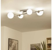 Brilagi - LED felületre szerelhető csillár MILLA 4xG9/3W/230V fekete króm/fehér