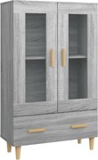 vidaXL szürke sonoma színű szerelt fa magasszekrény 70 x 31 x 115 cm