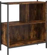 vidaXL füstös tölgy színű szerelt fa könyvszekrény 72 x 28 x 77,5 cm