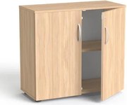 Szekrény, 2 rendező magas, kétajtós, polcokkal, MAYAH Freedom SV-10, tölgy (IBXSZ10T)