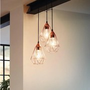 Eglo 94196 - Csillár TARBES 3xE27/60W/230V