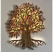 Li-Go 5747/DUB2 - LED fali dekoráció LED/10W/230V 45x55 cm tölgy