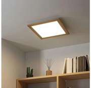 Eglo - LED RGB dimmelhető SALOBRENA-C panel LED/24W/230V barna + távirányító