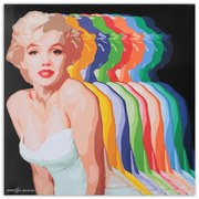 Gario Vászonkép Marilyn Monroe színes árnyékokkal Méret: 30 x 30 cm