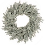 100% 3D-s Jeges Lucfenyő adventi koszorú 50cm