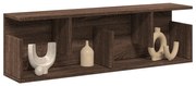 barna tölgy színű szerelt fa fali szekrény 100 x 20 x 30 cm