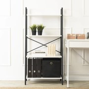 GIA könyvespolc fehér/fekete