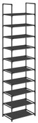 10 szintes cipőtároló, 45 x 28 x 173 cm