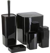 Fürdőszobai készlet SIERRA 5 db fekete