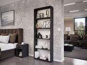 Linea Könyvespolc (Antracit) modern