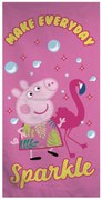 Peppa malac Sparkle fürdőlepedő, strand törölköző 70x140cm