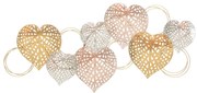 Fém fali dekoráció 91x40 cm Hearts – Mauro Ferretti