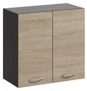 Konyhai Felsőszekrény Világos/Sötét Sonoma Színben. LIVIA LV-04/G 60 Belföldi Raktárról