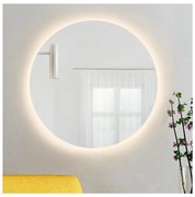 Baltica Design - BRIGHT LED fürdőszobai tükör háttérvilágítással, 15 W/230 V, 3000 K, átm. 80 cm, IP65