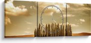A Tisztás képe (órával) (90x30 cm)