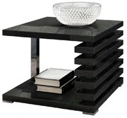 Kyoto II NEW Magasfényű magasított Dohányzóasztal Fekete N