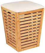 WENKO 25143100 - BAMBUSA mosókosár 40x56 cm barna
