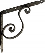 Kovácsoltvas Dekoratív Polc Tartó 275 x 275 MM Fekete