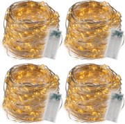 Fényvezeték készlet 40 LED 4 db meleg fehér