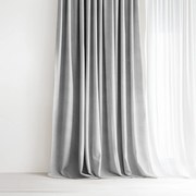 Goldea malaga dekoratív drapéria - szürke 140x135 cm