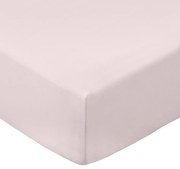 Rózsaszín gumis pamut-perkál lepedő 185x200 cm Cotton Percale – Bianca