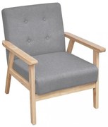 világosszürke szövetfotel