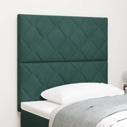 Fejtámla Gyémánt Blokk Design Sötét Zöld 90 cm Bársony, Fejtámla Gyémánt Blokk Design Sötét Zöld 180 cm Bársony