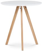 Autronic Étkezőasztal 70x75 cm MDF matt fehér DT-320 WT