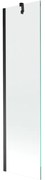 Mexen Next fürdőkádparaván 1-szárnyas 50 x 150 cm, átlátszó, fekete - 895-050-000-00-00-70