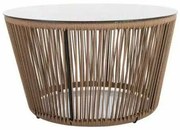 Clinton dohányzóasztal, átlátszó / fekete