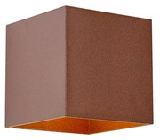 Kültéri fali lámpa rozsdabarna színben, LED-del, IP65, szolár - Charlene