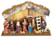 Solight LED karácsonyi fa háttérvilágításúbetlehem, 6x LED, 26 x 17 cm, 2x AA