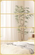 HOMCOM ipari ablakos fali tükör, arany fémkeret, téglalap, vízszintes vagy függőleges – 109 x 69 cm | Aosom