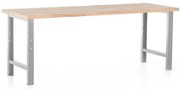 Műhelyasztal Basic, 220 x 80 cm, szürke - ral 7038