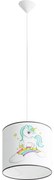 Sollux SL.1412 - Gyerek csillár zsinóron UNICORN 1xE27/15W/230V átm. 30 cm