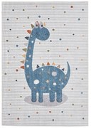 Kék-világosszürke gyerek szőnyeg 120x170 cm Vida Kids Dinosaur – Think Rugs