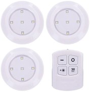 Solight WL906 - 3 darabos szett: dimmelhető LED világítótest távirányítóval LED/3xAAA