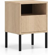Harmona éjjeliszekrény 40 cm fiókkal - lindberg tölgy