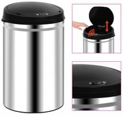 automata érzékelős rozsdamentes acél szemeteskuka 30 L
