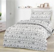 X-MAS GREY pamut ágynemű DeLuxe