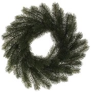 Műfenyő koszorú, átmérő 30 cm, sötétzöld