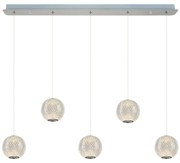 LED csillár zsinóron CREMONA 5xLED/5W/230V 3000K matt króm